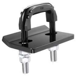 JUSTTOP Hitch Tightener Anti-Rattle Clamp,Heavy-Duty Steel Stabilizers for 1.25 and 2-inch Hitch Stabilizer,Rubberized Isolator and Double-Layer Rust Protection Coating.Trailer Accessories(Black)