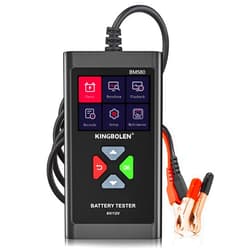 KINGBOLEN BM580 6V 12V Car Battery Tester, 100-2000CCA Voltage Tester, Precision Digital Auto Battery Analyzer, Loading/Charging/Starting System Tester for Cars SUV ATV Boats Motorcycles Vehicle