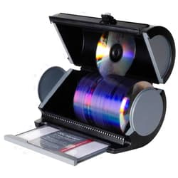 Atlantic 80 Disk Storage Manager - Protect and Organize Media, Durable Hard Plastic in Black, PN85012055