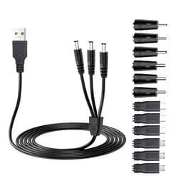 Tonton Universal Dog Shock Collar Charger Cable, 12-in-1 Training Collar USB Charging Cord for Bousnic, Mini Educator, Dogrook, Patpet, Petspy, Slopehill Replacement E Collar Charger Cord for Training System