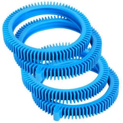 Seentech 896584000-143 Blue Front Tires Kit with Super Hump (2-Pack) & 896584000-082 Blue Standard Back Tire Replacement Part (2- Pack) for Pool Cleaners
