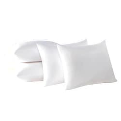 Kingnex 4 Pack Cooling Bamboo Viscose Feather Proof Pillow Protectors with Zipper Queen Size Waterproof Down Proof Covers for Bed Pillows