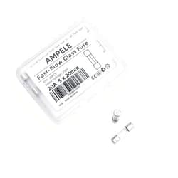 JYXindzkj AMPELE (Pack of 20) 20A Fast-Blow Fuse 20Amp 250V Glass Fuses 0.2 x 0.78 inch / 5 x 20 mm (20Amp)(F20AL)