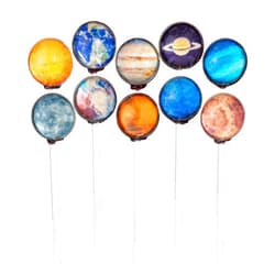 Sparko Sweets Galaxy Lollipops, Planet Designs, Watermelon Flavor, 10-Piece Gift Pack, 2 Pounds, Handcrafted in USA - Perfect for Space-Themed Parties, Gifts, and Promotional Events