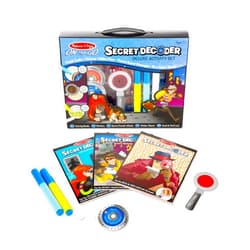 Melissa & Doug On the Go Secret Decoder Deluxe Activity Set and Super Sleuth Toy - Seek And Find Book, Kids Road Trip Essentials, Detective Kit, Travel Games For Ages 7+
