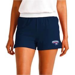 Campus Lab Official Collegiate School Logo - Team Color Womens Soffe Short, Elastic Fold Over Waist Shorts, Junior Fit