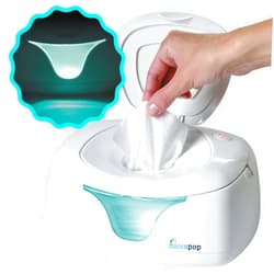 hiccapop Baby Wipe Warmer and Baby Wet Wipes Dispenser | Baby Wipes Warmer for Babies | Diaper Wipe Warmer with Changing Light