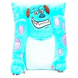 Jay Franco Disney Pixar Monsters Inc James Sullivan - Sully 3D Snuggle Plush Pillow - Super Soft Blue Pillow - Measures 15 Inches
