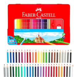 Faber-Castell Classic Colored Pencils Tin Set, 48 Vibrant Colors In Sturdy Metal Case