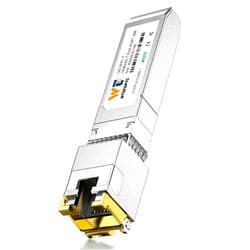 WTSFOPTC 10G SFP+ to RJ-45 Transceiver, 1.25/2.5/5/10G-T Copper SFP+ CAT6a Module, Auto-Negotiation, Up to 30m, for Cisco SFP-10G-T-S, Ubiquiti UniFi UF-RJ45-10G, Meraki, TP-Link, Netgear (1)