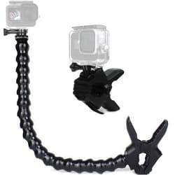 FiTSTILL Jaws Flex Clamp Mount with Adjustable Gooseneck 19 Sections for Go Pro Hero 13/12/11/10/9/8/7/6/5/Max2/4k,DJI Osmo Action 6/5 pro/4/3/2/1 Action Cameras