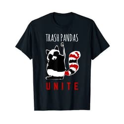 Raccoon Lover's T-Shirts & Apparel Trash Pandas Unite Raccoon Suporter T-Shirt