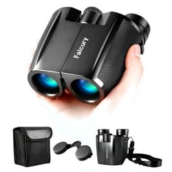 Falcury 10x25 Compact Binoculars for Adults & Kids - High-Powered, Foldable, Lightweight, and Easy Focus for Bird Watching, Travel, Concerts & Hiking