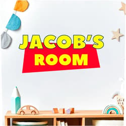 STICKERSFORLIFE Toy inspired Wall Decal Story Personalized Sticker Custom name Kids Room decoration Nursery playroom gift Z3304