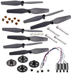 HYtdEGV S167 S166 RC Drone Spare Parts Compatible Propellers Protection Frame CSJ S167 GPS Quadcopter Arms Motor Gear Shafts And Screws(3.7V MOTOR ARMS KITJ)