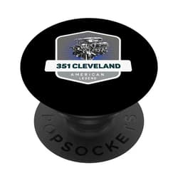 The Dirty Virgil Knowles Designs 351 Cleveland V8 Muscle Car Legend Engine Retro Logo Retro PopSockets Swappable PopGrip