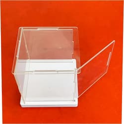 CieCian Openable Clear Acrylic Display Case Box ，Versatile Collectibles Display Dustproof Showcase with Thickening Base，for Display Action Figures Home Storage Organizing Toys (8x4x6 inch/20x10x15cm)