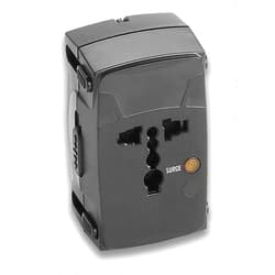 Lewis N. Clark Universal 4 in 1 Adapter Plug, Black