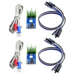 Aideepen 2PCS MAX6675 Module+K Type Thermocouple Temperature Sensor Set M6 Screw with Free Cable DC3~5V