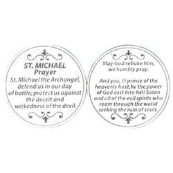 Religious Gifts Religious Gift Saint St Michael the Archangel Prayer Protect Us Pocket Token