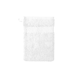 Yves Delorme Etoile Blanc Bath Mitt | 100% Organic Cotton | Luxury Towel from Turkey