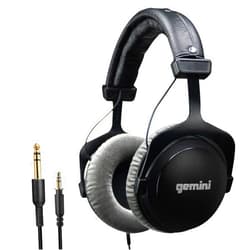 Gemini Sound DJ Equipment Mixing Headset System DJX-1000 Ultimate Over Ear Closed Back Studio Monitor Isolation Recording Headphones for Professional DJ Headphone
