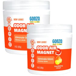 Gonzo Natural Magic Gonzo Odor Absorbing Gel - 2 Pack - Odor Eliminator for Car Closet Bathroom and Pet Area, Captures and Freshens Odors - 14 Ounce