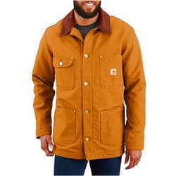 Carhartt Men's Loose Fit Firm Duck BlanketLined Chore Coat