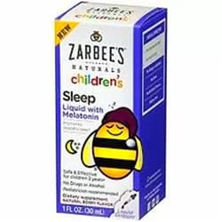 Zarbee's Naturals Children's Sleep Liquid with Melatonin (Pack of 4)