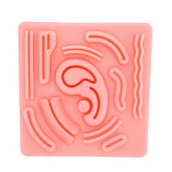 Yosoo 3D Silicone Laparoscopic Suture Simulation Pad with PreCut Wounds for Suture Practicing to Student Doctor Nurse Teaching Not Easily Separate, Tear or Rip