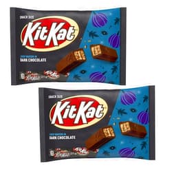 Generic Halloween Chocolate Candy, Individually Wrapped Kit - Kats Snack Size, Trick or Treat Candy Bars Bag (2 - Pack, Dark Chocolate Kit.- Kats)