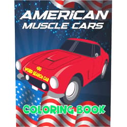 Youma Kolly American Muscle Cars Coloring Book: American Muscle Cars Coloring Book For Kids And Adults, 30 Funny Word Search Classic Edition Cars, Classic And Modern Cars
