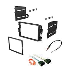 ASC Audio Double Din Radio Dash Kit, Wire Harness, Antenna Adapter Combo for Buick, Chevrolet, GMC, Pontiac, Saturn, Select 2007-2014 Vehicles