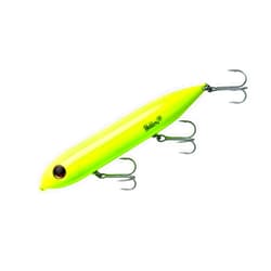 Heddon Super Spook Topwater Fishing Lure for Saltwater and Freshwater, Chartreuse, Super Spook (7/8 oz)