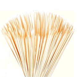 FLYPARTY 200Pcs Bamboo Skewers - 4mm Thick 16 Inch Premium Natural BBQ Bamboo S'Mores Skewers Marshmallow Roasting Sticks,Perfect for Hot Dog Kebab Sausage Camping Party Craft Projects (16 inch)