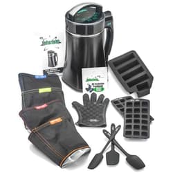 STX INTERNATIONAL Infuzium Butter-Oil-Tincture Maker Machine Premium Pack • 2 to 10 Sticks Butter • 4 Filters, 3 Spatulas, Silicone Glove, Butter Mold, 2 Gummy Molds Plus our Infuzium 48 Page Cookbook