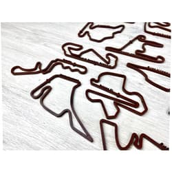 Handmade F1 Circuit Collection Made From Plywood, F1 Grand Prix Circuit, F1 Track Wall Art, F1 Circuit Collection, F1 Gift Wall Decor (Medium)