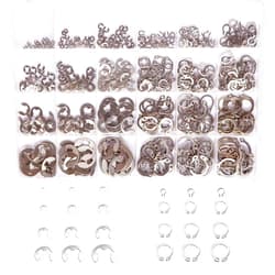 Mariyandh 327Pcs E-Clips Circlip Retaining Rings Assortment Set(1.2mm-10mm) and C-Clips External Retaining Rings Snap Rings Assortment Kit Circlip 304 Stainless Steel(M3-M14)，24 Sizes