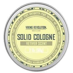 Viking Revolution Vetiver Mens Solid Cologne Men 2 Oz - Men Solid Perfume with Vetiver Cologne for Men - Balm Cologne for Mens Cologne Balm Travel Cologne Wax (1 pack, Vetiver)