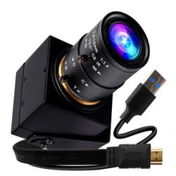 IEights 4K USB3.0 HDMI Camera 4K 60fps 2.8-12mm Zoom Webcam for Computer Mini Lightburn Camera for Laser Engraver H.264 Telescope USB Security Camera Industrial PC Camera for Raspberry Pi Jetson Nano
