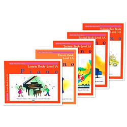 By Willard A. Palmer (Author), Morton Manus (Author), Amanda Vick Lethco (Author) & 0 more Alfred's Basic Piano Library: Level 1A Books Set (5 Books) - Lesson 1A, Theory 1A, Technic 1A, Recital 1A, Notespeller 1A