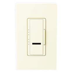 Lutron Maestro 1000-Watt IR Dimmer Switch for Incandescent and Halogen Bulbs, Single-Pole or Multi-Location, MIR-1000M-AL, Almond