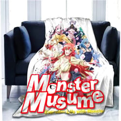 AVANMIX Anime Monster Musume Blanket Lightweight Warm Flannel Blankets for Bed Sofa Living Room Decor 60