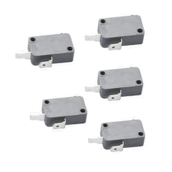 Onehertom KW3A, 16A 125/250V Microwave Oven Door Switch (Normally Open), Pin Width 3/16’’(4.8mm) 5Pcs