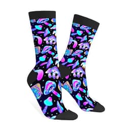 AOYEGO Octopuses Funny Socks Cartoon Octopus Tropical Novelty Casual Crew Socks Contrast Color Design for Women Men Gift