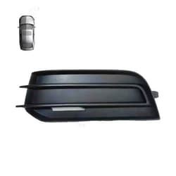 LFGHFHFD Compatible For AUDI A1 2010-2014 Car Accessories Front Bumper Fog Light Grille Decoration Black Auto Foglamp Cover 8X0807681A 8X0807682A(A-Only left)