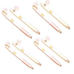Jinshining 8 Pcs Sakura Mechanical Pencil 0. 5mm/0.7mm 2B Cartoon Bear Automatic Pencils Gift for Kids Korean Stationery School Office Press Pen Writing Supplies Convenient and Practical Mechanical Pencils