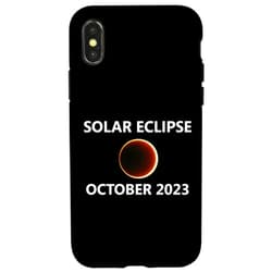The Oregon Utah Nevada Creationz Co iPhone X/XS Annular Solar Eclipse October 14 2023 Texas New Mexico City Case