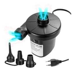 ZMAYPLUS Air Pump Electric Quick Inflate and Deflate Air Pump for Inflatables with 3 Nozzles for Pool Floats, Couch, Air Mattress Beds, Furniture, Floating Ring, Outdoor Camping, 220V/130W