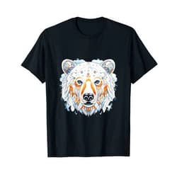 Eisbären Tier Arktis Geschenkidee Eisbär Polygon Art T-Shirt